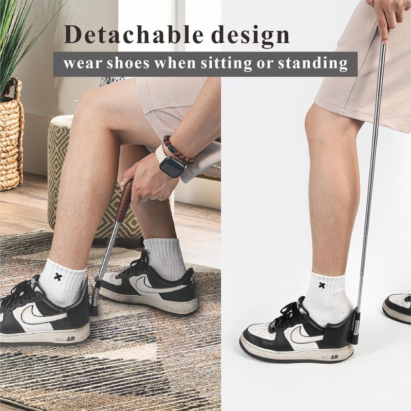 YEADMAL Shoe Horn Long Handle for Seniors-10-31 Telescopic Shoehorns For Men Pregnant Woman Gifts Elderly Dad - Image 4